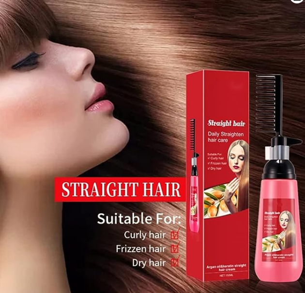 Mokeru Hair Straight Cream With BuiltIn Comb