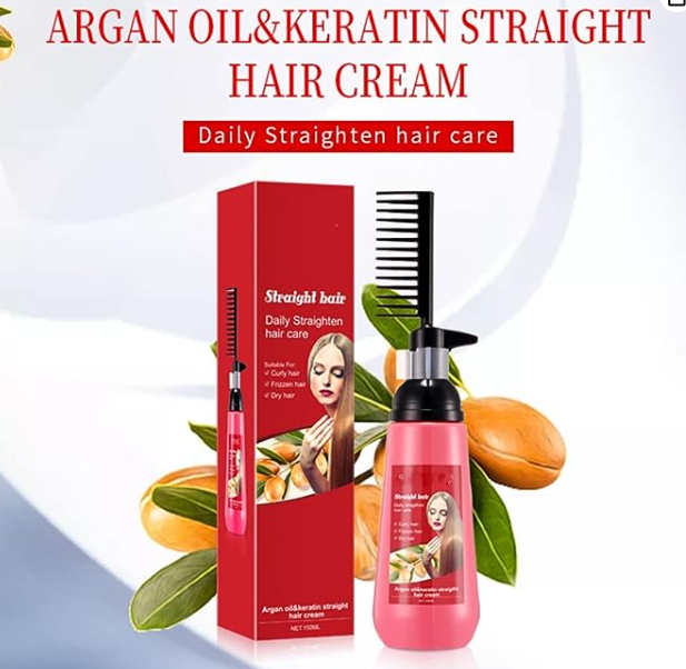 Mokeru Hair Straight Cream With BuiltIn Comb