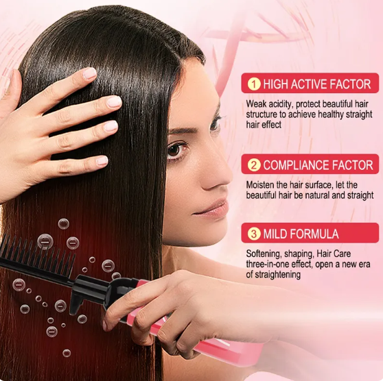 Mokeru Hair Straight Cream With BuiltIn Comb