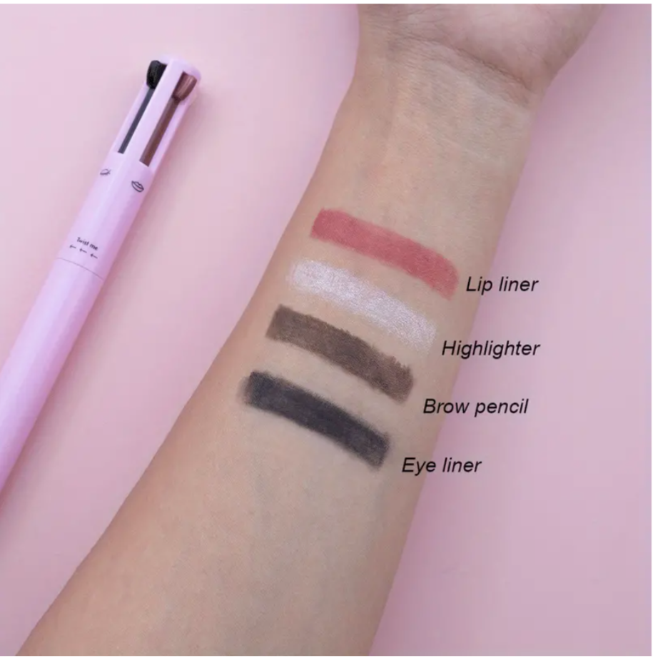 4 in 1 Make-Up Pen Eyebrow Pencil, Eyeliner, Waterproof, Black, Lip and Eye Make UP