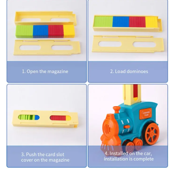 Electric Domino Train Car Vehicle