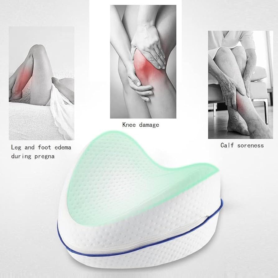 Knee Pillow, Memory Cotton Leg Pillow for Sleeping Orthopedic Pain Relief Thigh Leg Pad 😴