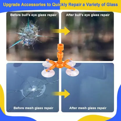 Car Windshield Repair Kit - Windshield Chip Repair Kit with Windshield Repair Resin for Fix Auto Glass Windshield
