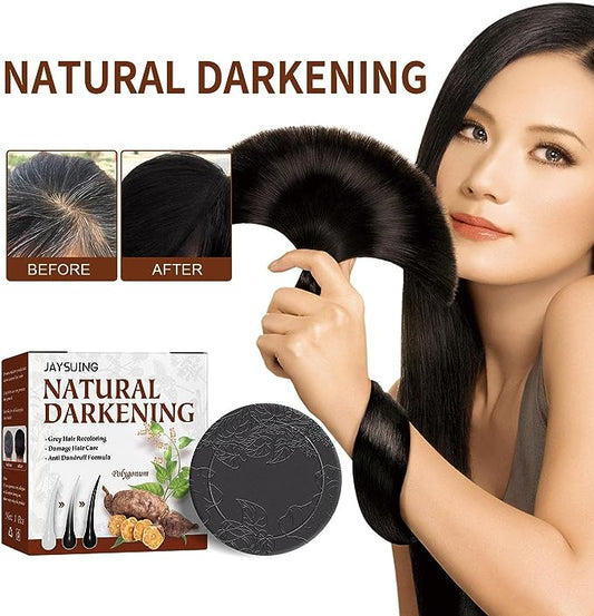 Buy 1 Get 1 Free Organic Hair Darkening Shampoo Bar