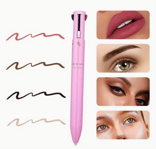 4 in 1 Make-Up Pen Eyebrow Pencil, Eyeliner, Waterproof, Black, Lip and Eye Make UP
