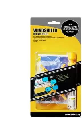 Car Windshield Repair Kit - Windshield Chip Repair Kit with Windshield Repair Resin for Fix Auto Glass Windshield