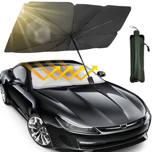 Car Windshield Sun Shade Umbrella (With Cover)