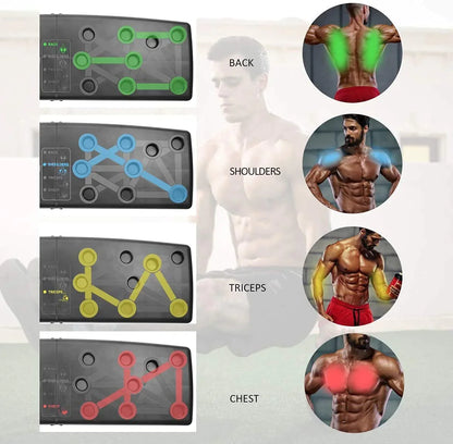 Push Up Board Portable Multi-Function 14 in 1 Push Up Bar Exercise Equipment
