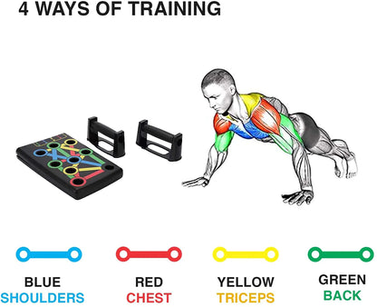 Push Up Board Portable Multi-Function 14 in 1 Push Up Bar Exercise Equipment